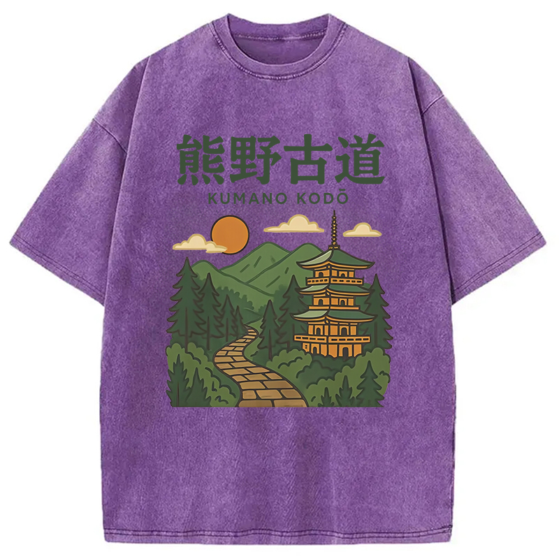 Modecanvas Kumano Kodo Japan Trail Washed T-Shirt