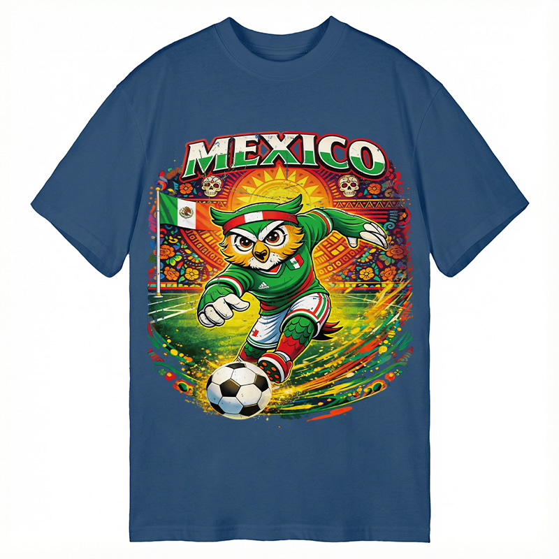 Modecanvas Mexico Soccer DTG Printing Classic T-Shirt-modecanvas