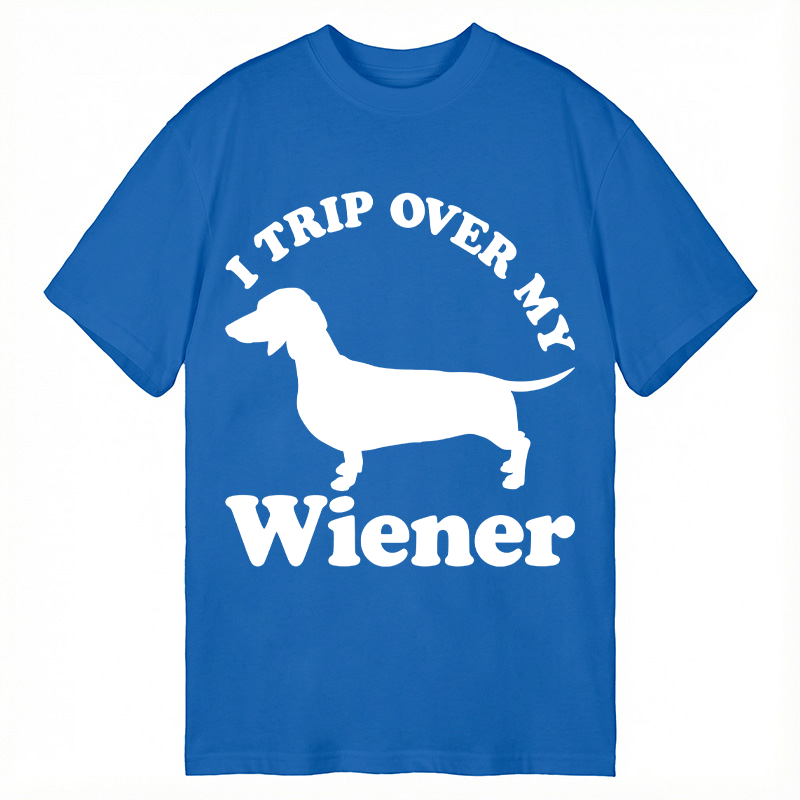 Modecanvas I Trip Over My Wiener DTG Printing Classic T-Shirt-modecanvas
