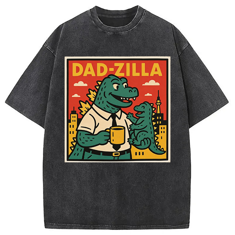 Modecanvas Dadzilla DTG Printing Washed T-Shirt