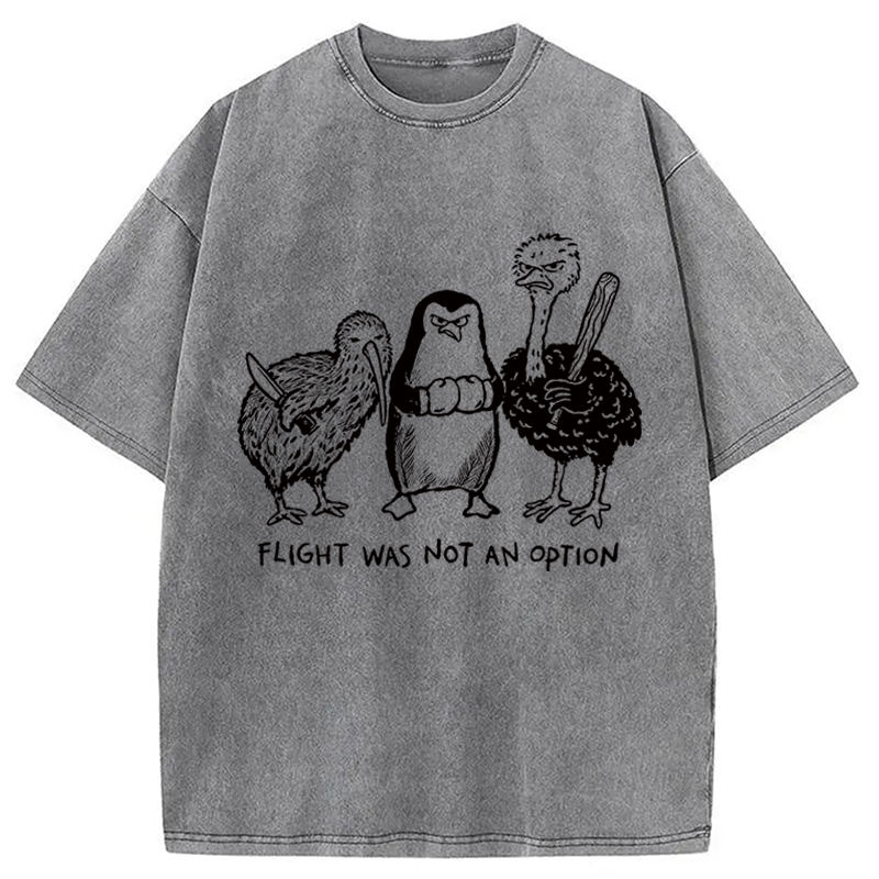Modecanvas A Tough Decision DTG Printing Washed T-Shirt