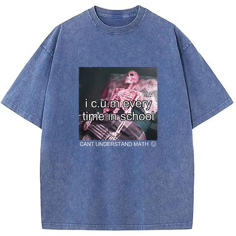 Modecanvas Everytime In School Washed T-Shirt