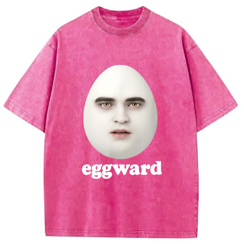 Modecanvas Eggward Funny Meme Washed T-Shirt