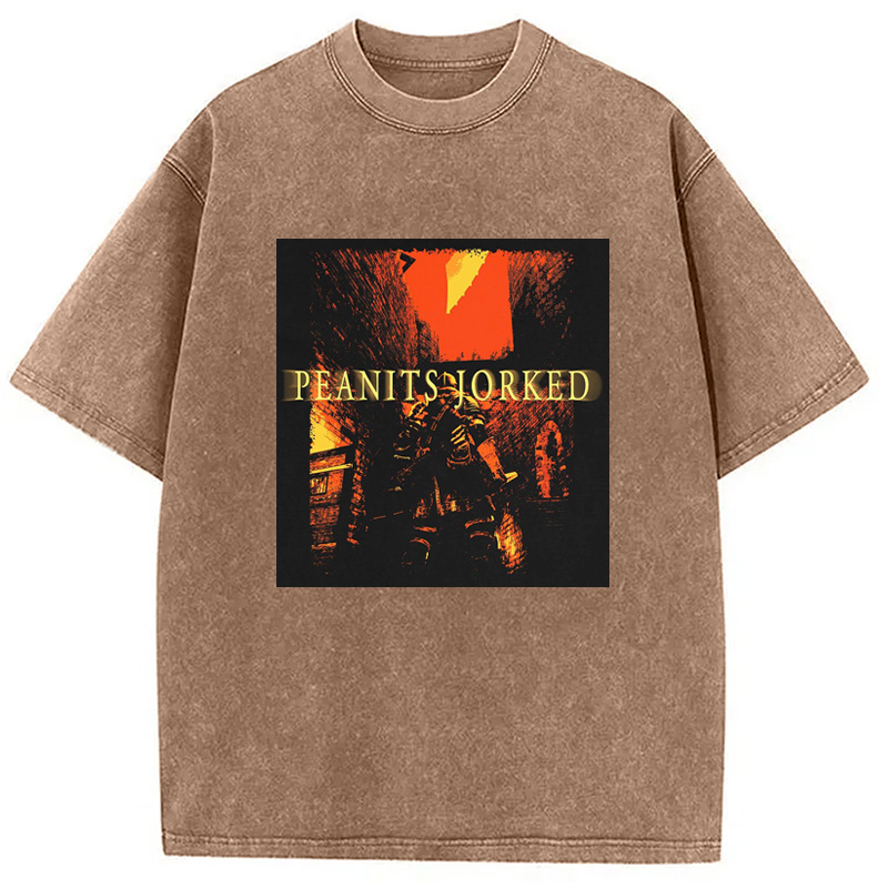 Modecanvas PEANITS JORKED Washed T-Shirt