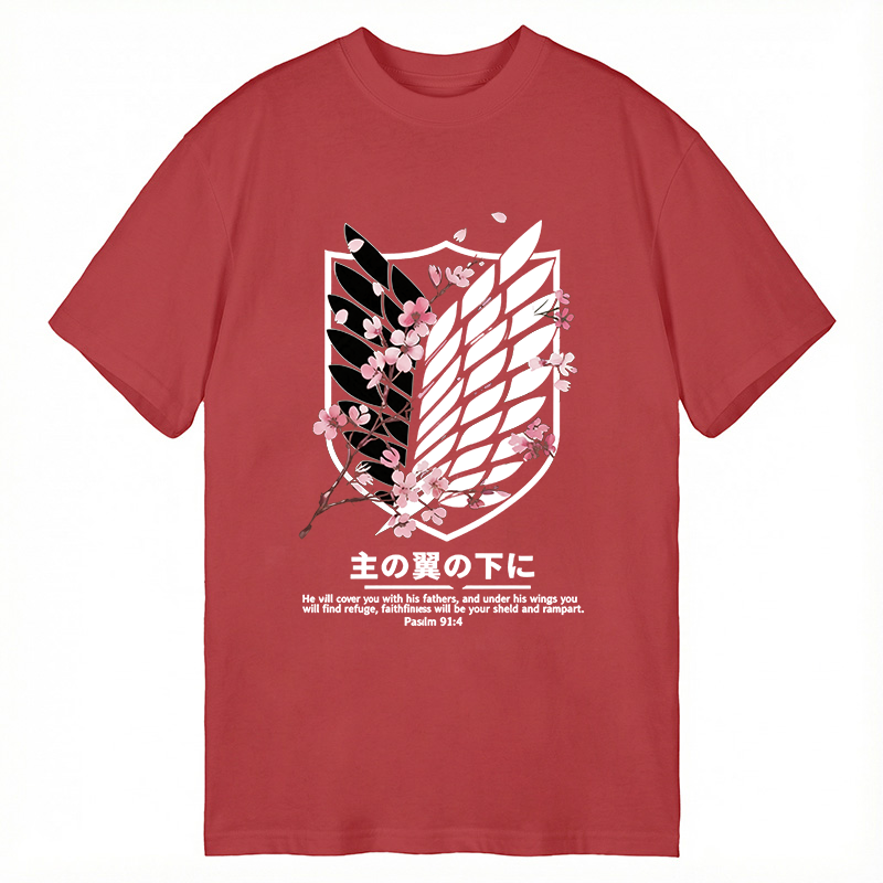 Modecanvas Under His Wings DTG Printing Classic T-Shirt-modecanvas