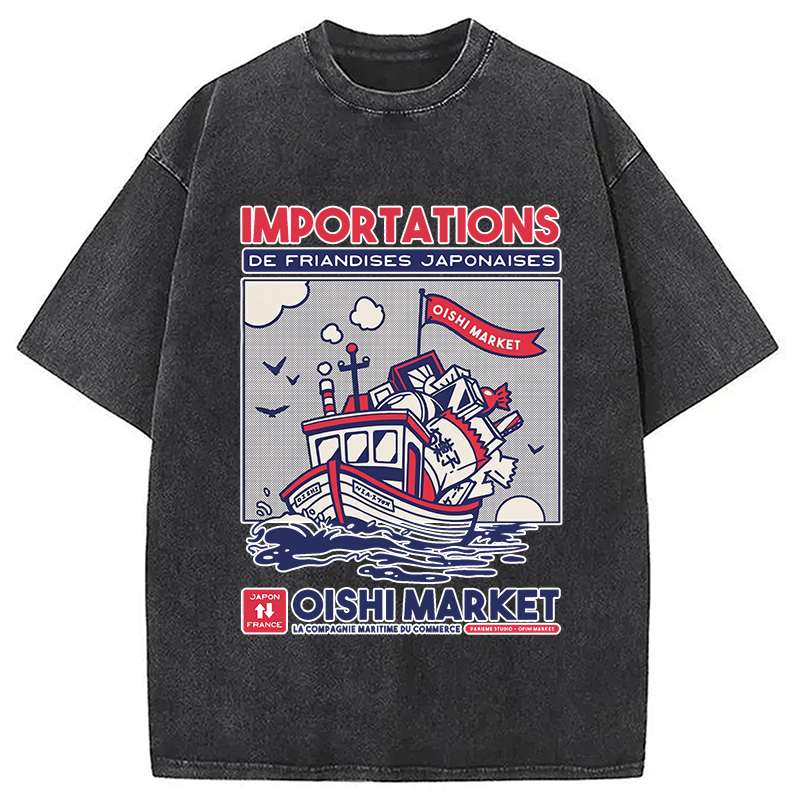 Modecanvas Importations De Friandises Japanese Washed T-Shirt