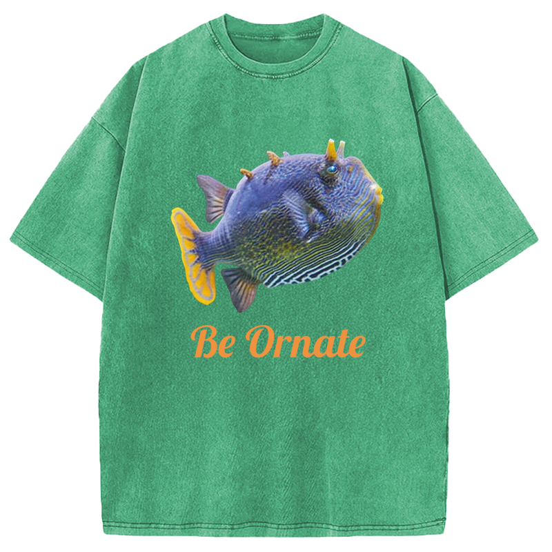 Modecanvas Be Ornate DTG Printing Washed T-Shirt