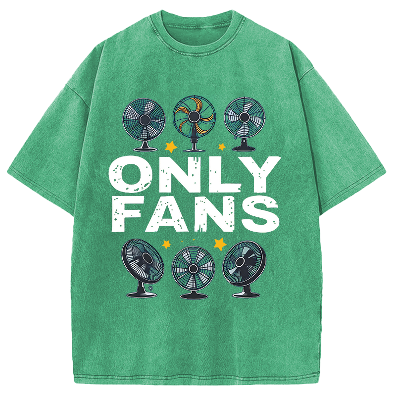 Modecanvas Only Fans Humor DTG Printing Washed T-Shirt