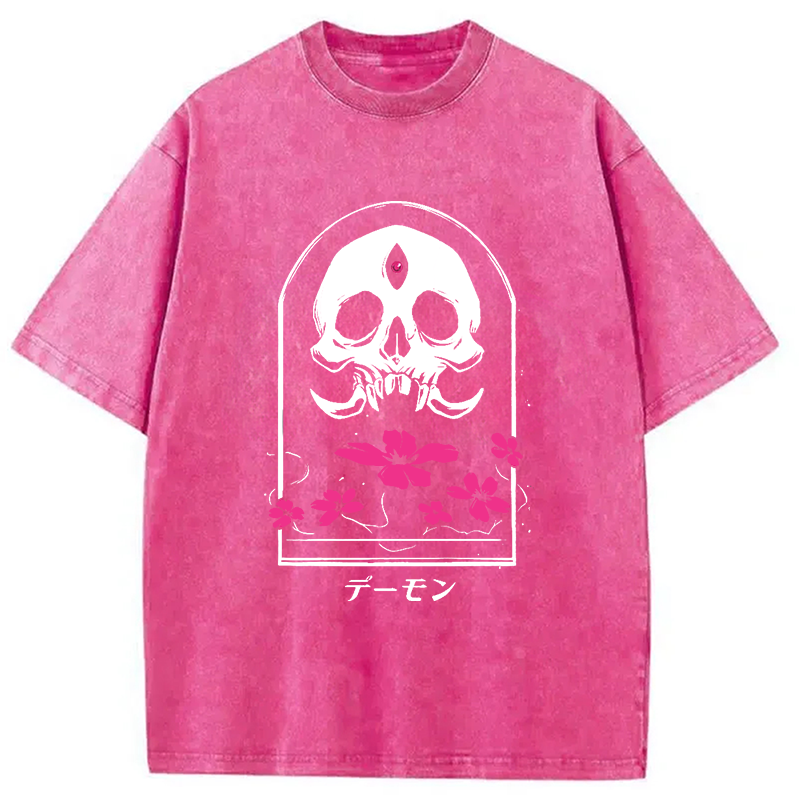 Modecanvas Japanese Demon Washed T-Shirt