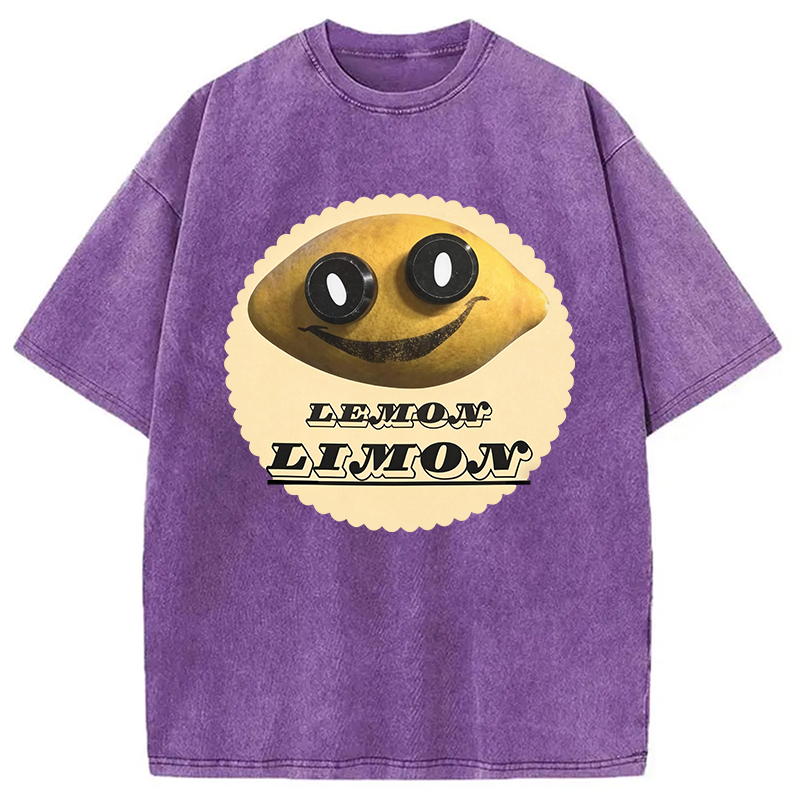 Modecanvas Poppys Playtime Limon DTG Printing Washed T-Shirt