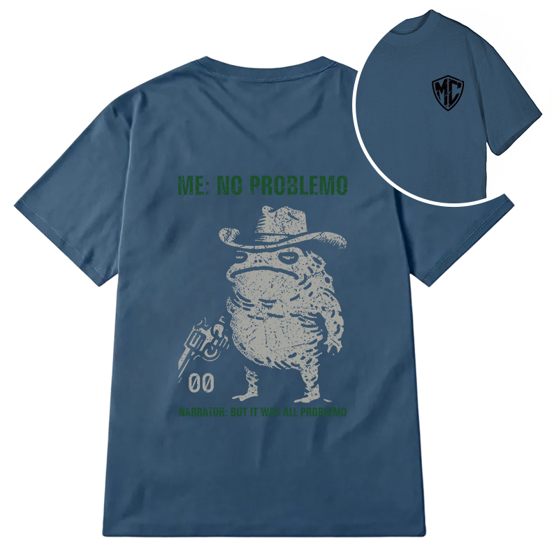 Modecanvas No Problemo Frog DTG Printing Back Classic T-Shirt