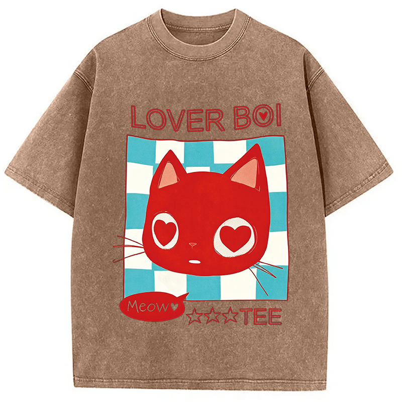 Modecanvas Lover Boi Washed T-Shirt