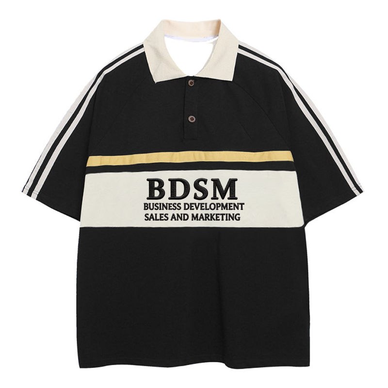 Modecanvas BDSM Polo Embroidered T-Shirt