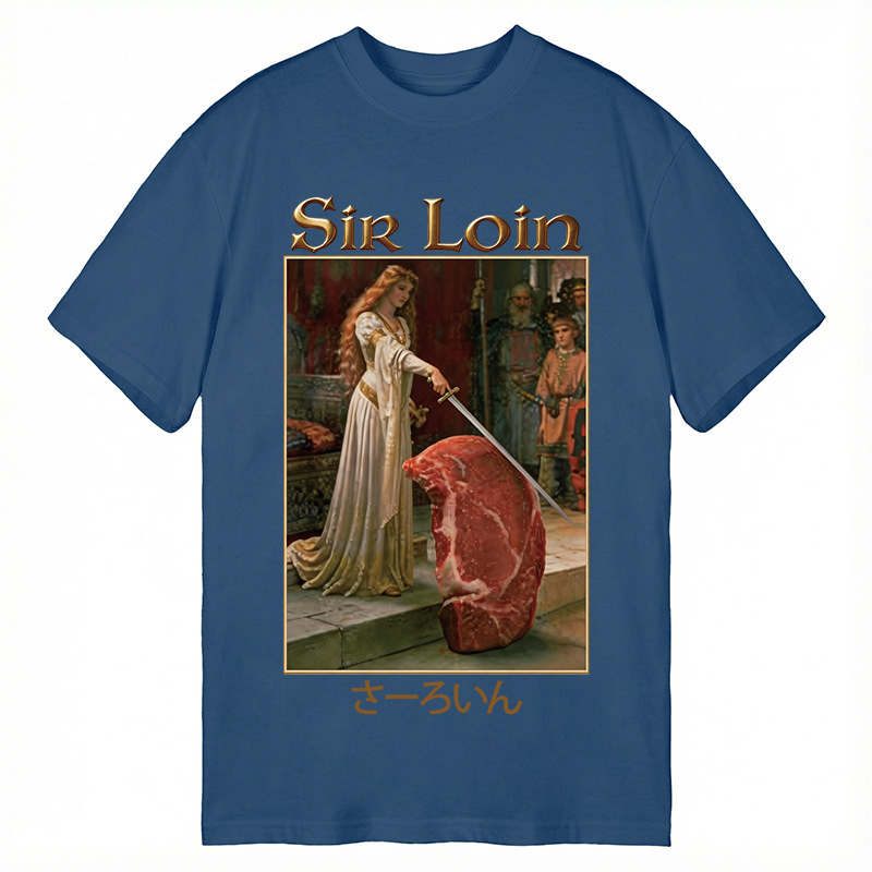 Modecanvas Sir Loin Sirloin Steak Meme DTG Printing Classic T-Shirt-modecanvas