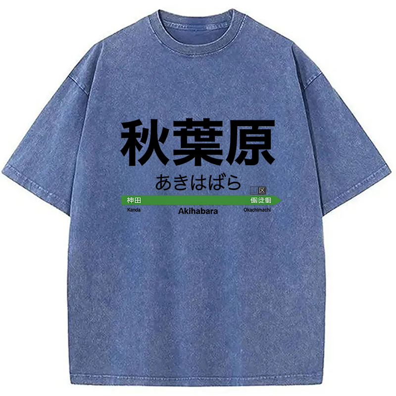 Modecanvas Akihabara Station Washed T-Shirt