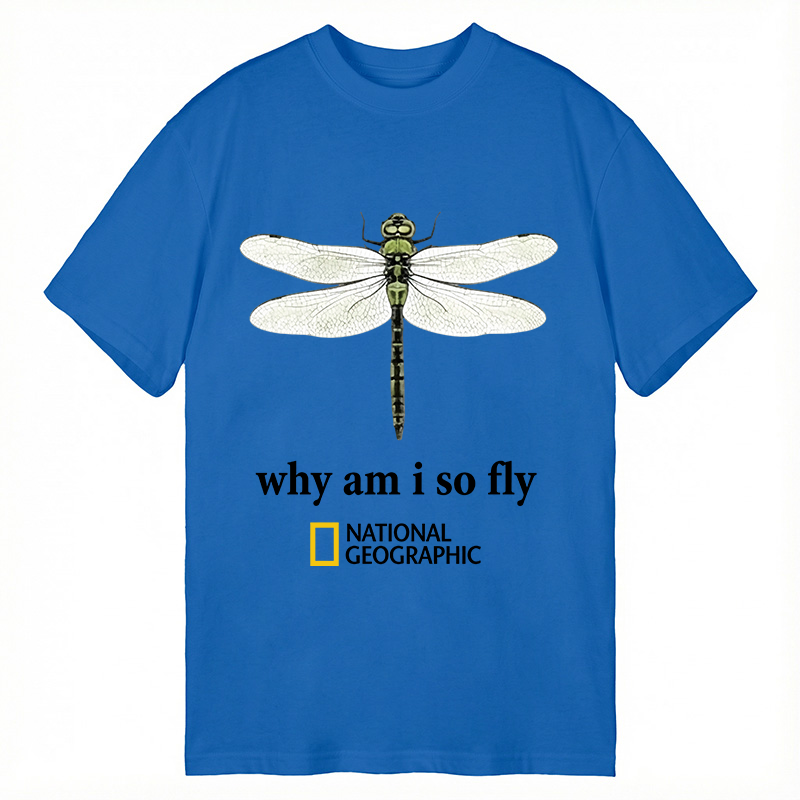 Modecanvas National Geographic Dragonfly DTG Printing Classic T-Shirt-modecanvas