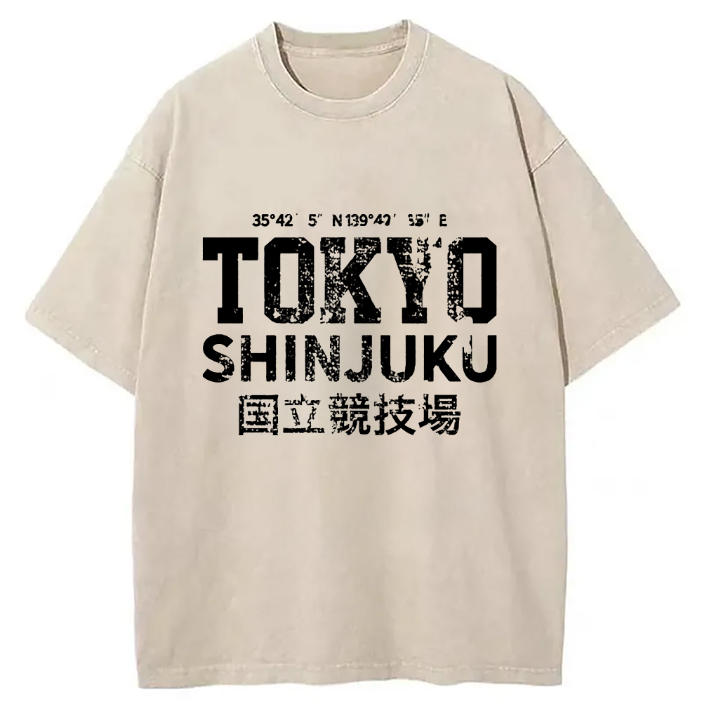 Modecanvas Tokyo Shinjuku Washed T-Shirt