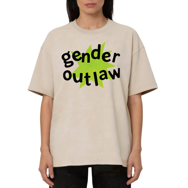 Modecanvas Gender Outlaw DTG Printing Washed T-Shirt