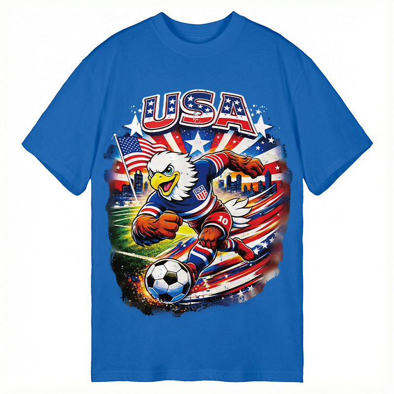 Modecanvas American Eagle Soccer DTG Printing Classic T-Shirt-modecanvas