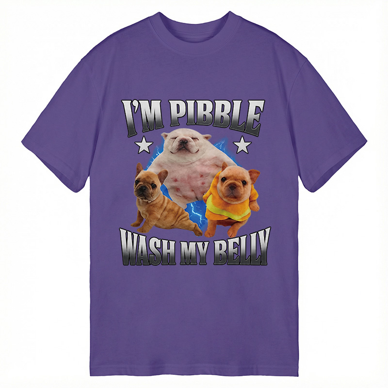 Modecanvas Im Pibble Wash My Belly Funny Dog DTG Printing Classic T-Shirt-modecanvas