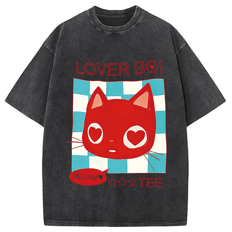 Modecanvas Lover Boi Washed T-Shirt