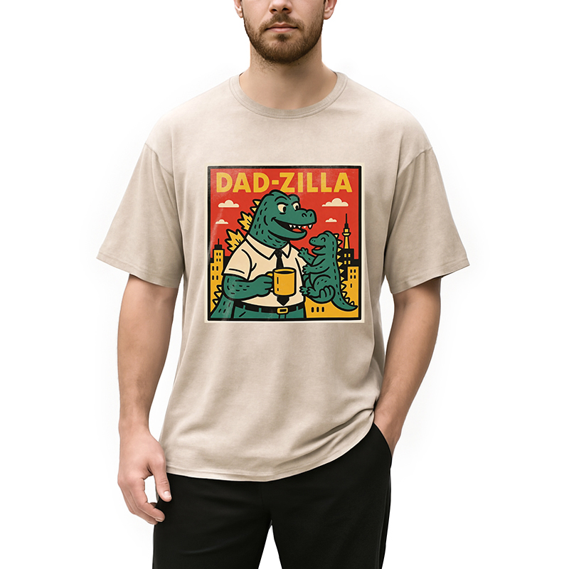 Modecanvas Dadzilla DTG Printing Washed T-Shirt