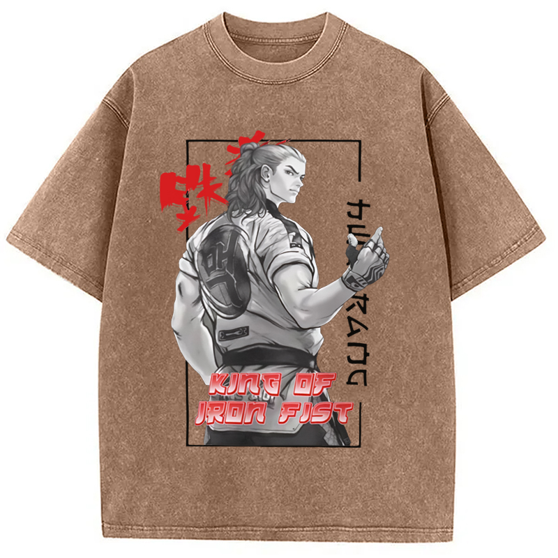 Modecanvas TEKKEN Hwoarang Anime Washed T-Shirt