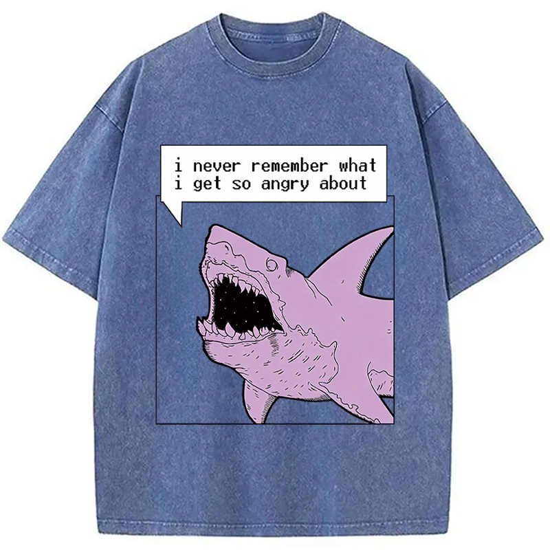 Modecanvas Angry About What? DTG Printing Washed T-Shirt