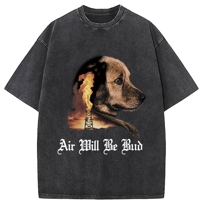 Modecanvas Air Will Be Bud Washed T-Shirt-modecanvas