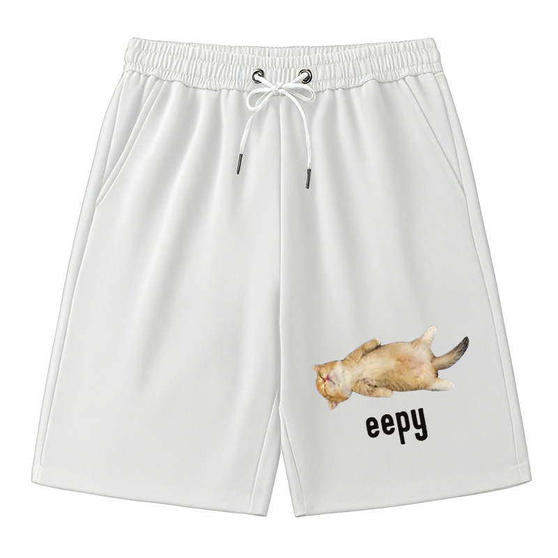 Modecanvas Silly Sleepy Cat Meme Classic Short