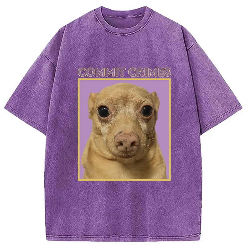 Modecanvas Crime Mouse Washed T-Shirt
