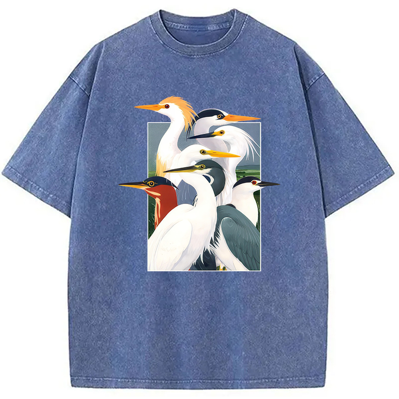 Modecanvas Wetland Assembly DTG Printing Washed T-Shirt