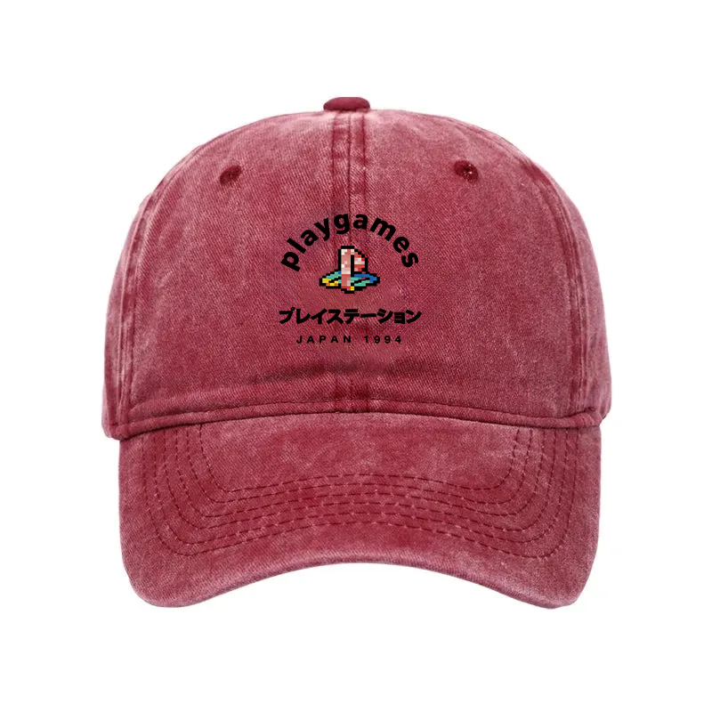 Modecanvas Play Games Japan Washed Cap-modecanvas