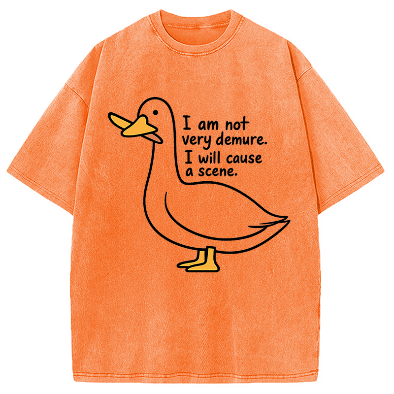 Modecanvas Very Demure Goose Washed T-Shirt