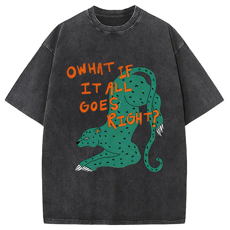 Modecanvas What If DTG Printing Washed T-Shirt
