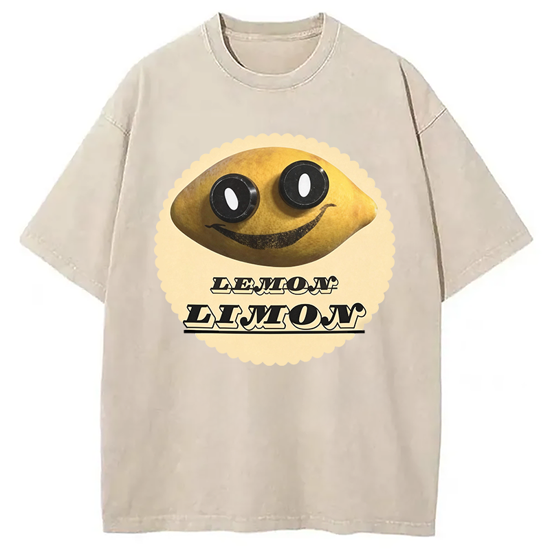 Modecanvas Poppys Playtime Limon DTG Printing Washed T-Shirt
