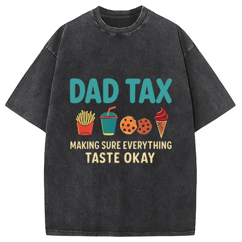 Modecanvas Food Tax DTG Printing Washed T-Shirt