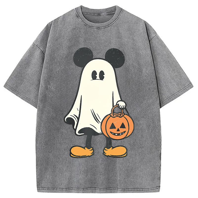 Modecanvas Halloween Mickey Washed T-Shirt