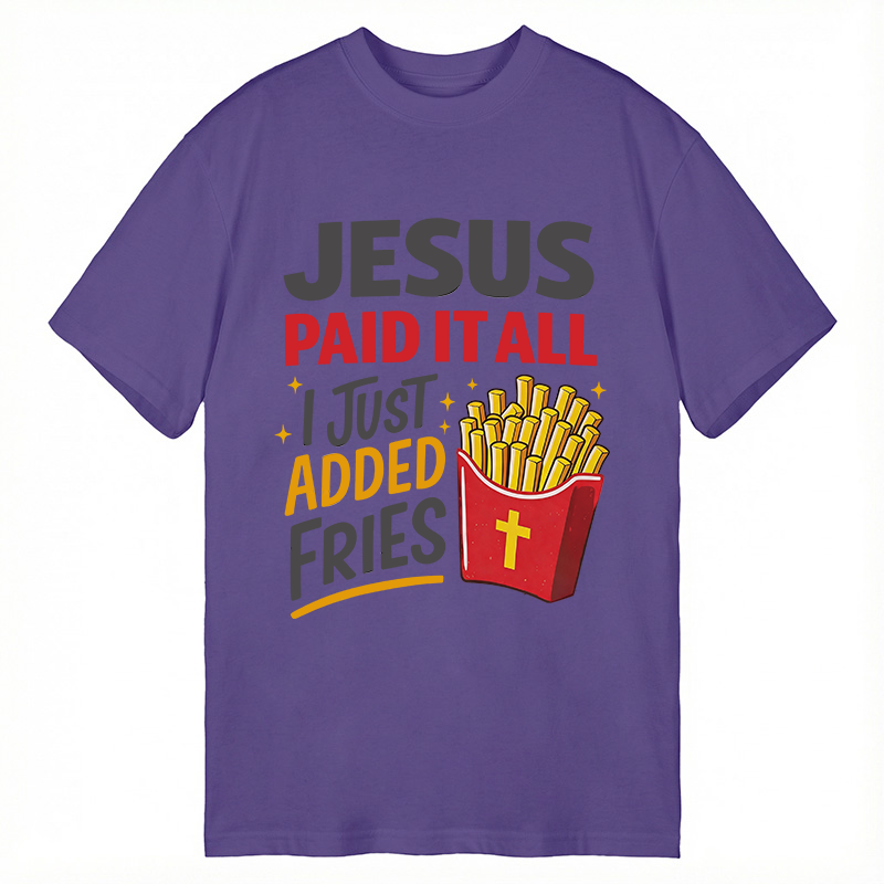 Modecanvas Jesus Paid It All DTG Printing Classic T-Shirt-modecanvas