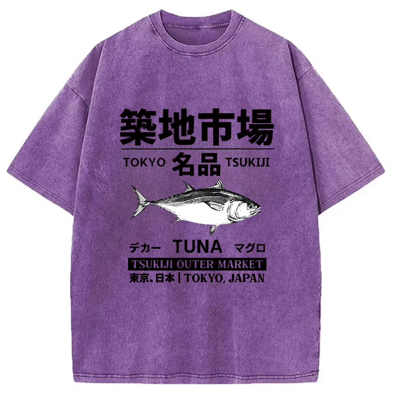 Modecanvas Tsukiji Tuna Market Washed T-Shirt