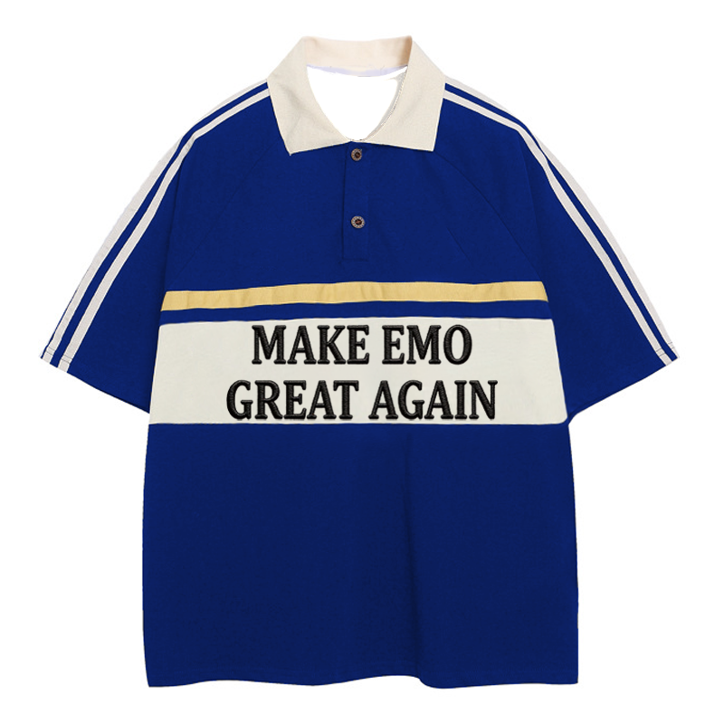 Modecanvas MEGA Polo Embroidered T-Shirt