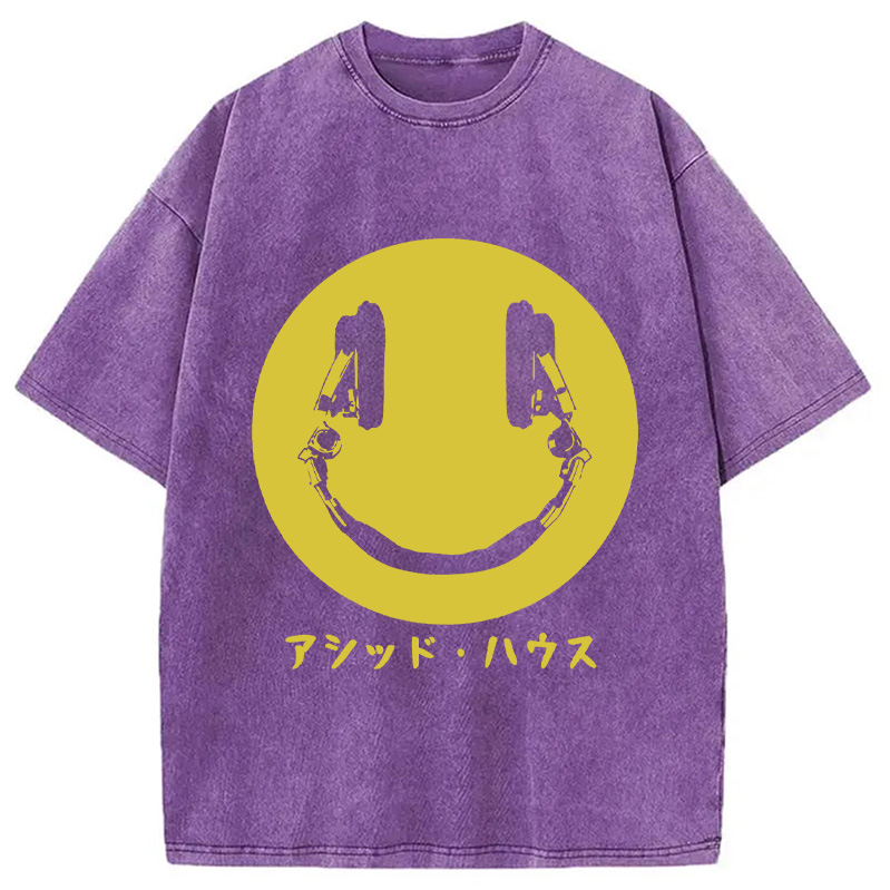 Modecanvas House Music Japan Washed T-Shirt