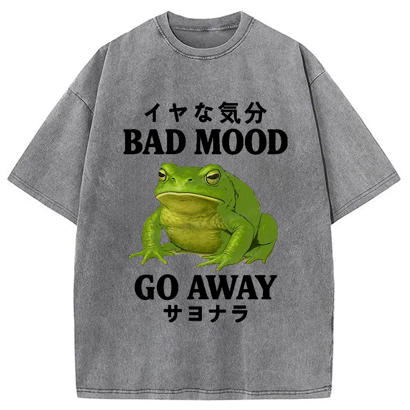 Modecanvas Goodbye To Bad Moods Washed T-Shirt