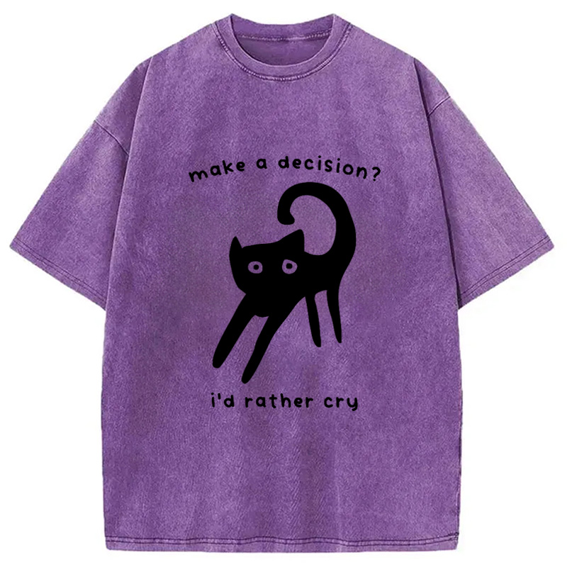 Modecanvas Making A Decision Washed T-Shirt