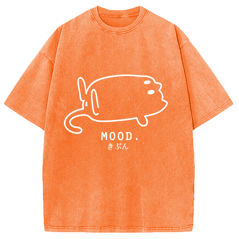 Modecanvas Bad Mood Washed T-Shirt