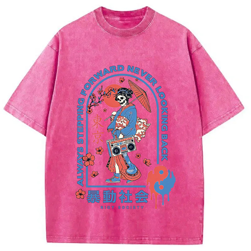 Modecanvas Riot Society DTG Printing Washed T-Shirt