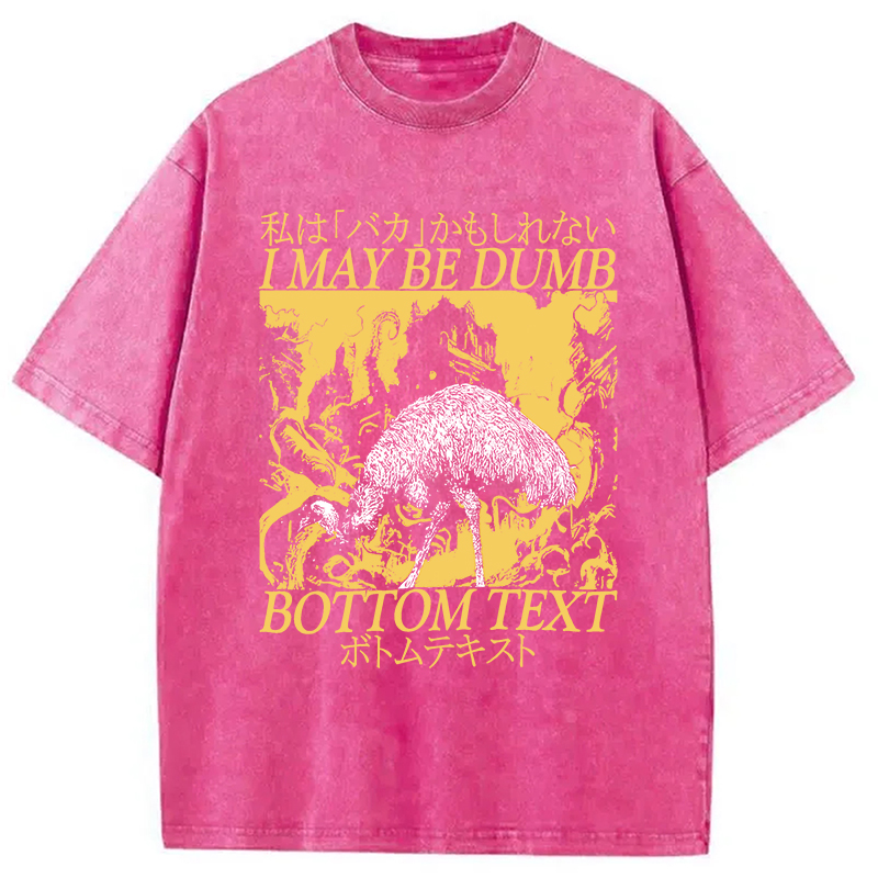 Modecanvas I May Be Dumb Washed T-Shirt-modecanvas