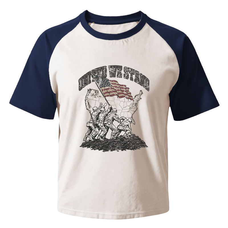 Modecanvas United We Stand Raglan T-Shirt