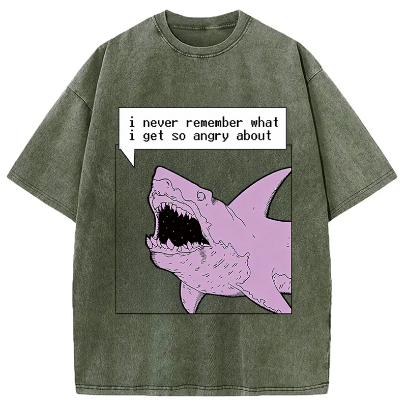 Modecanvas Angry About What? DTG Printing Washed T-Shirt