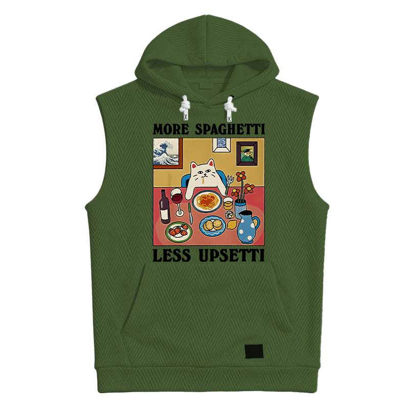Modecanvas More Spaghetti Less Upsetti Hooded Tank